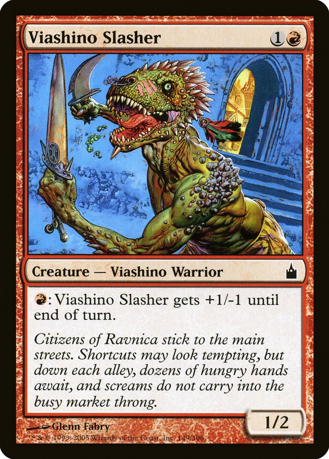 Viashino Slasher [Ravnica: City of Guilds] Foil