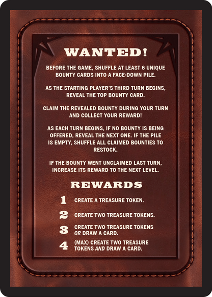 Bounty: Lord Fajjal // Wanted!  [Outlaws of Thunder Junction Commander Tokens]