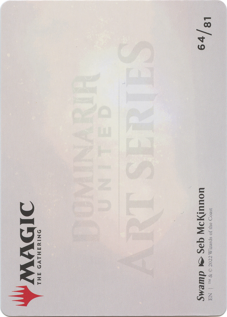 Swamp // Swamp  [Dominaria United Art Series] (Borderless) Foil
