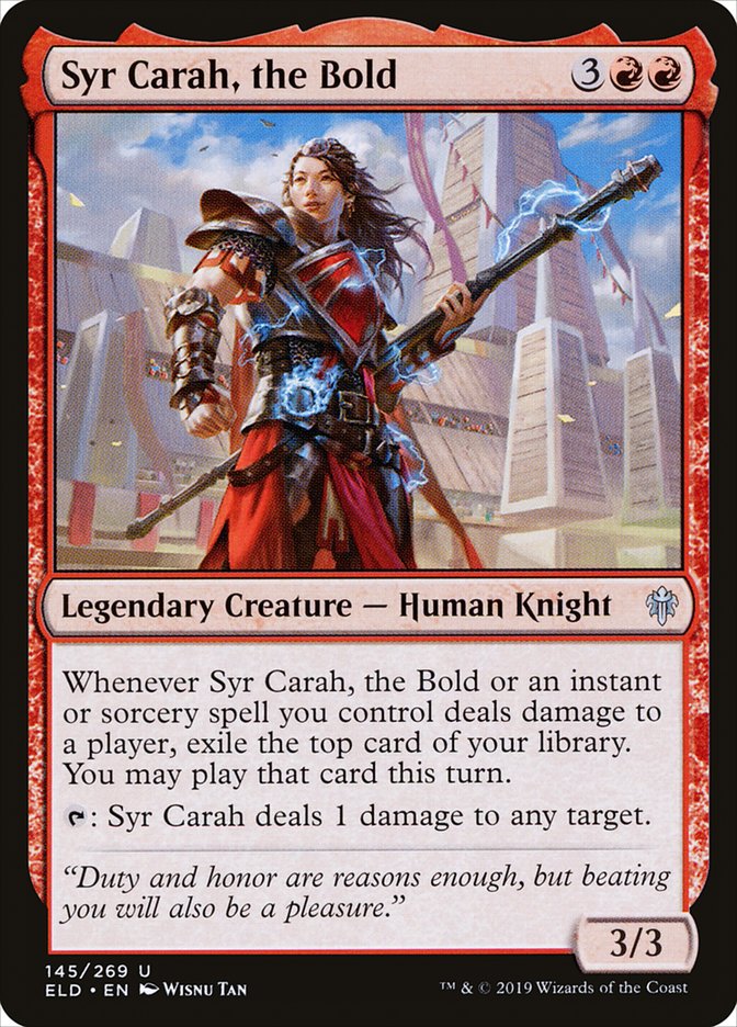 Syr Carah, the Bold [Throne of Eldraine] Foil