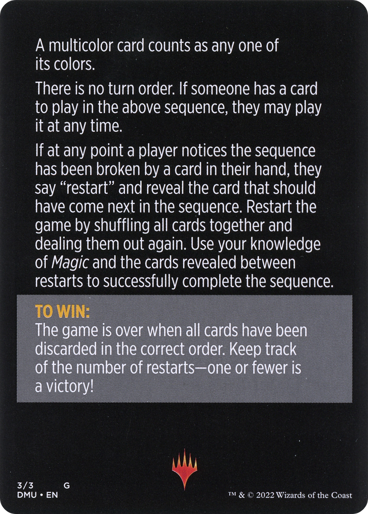 Telepathic Transmission // Telepathic Transmission (cont'd)  [Dominaria United Minigames]