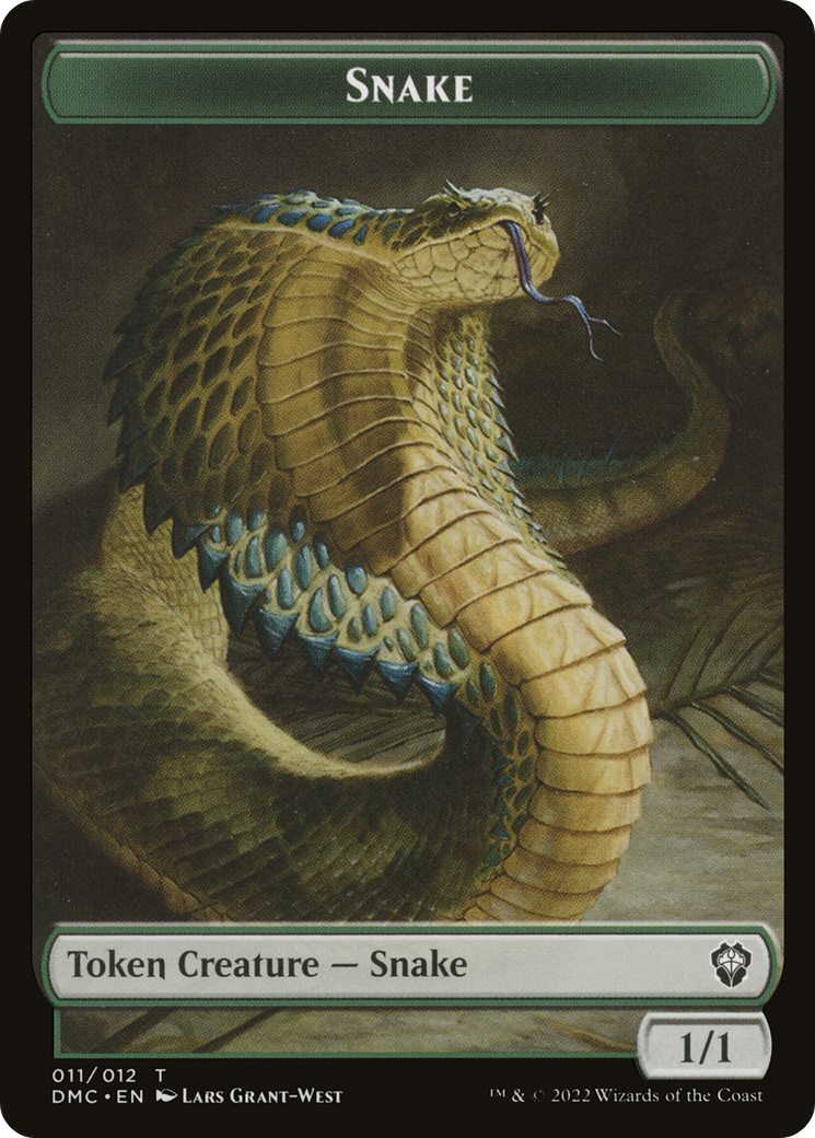Snake  [Dominaria United Commander Tokens] Foil