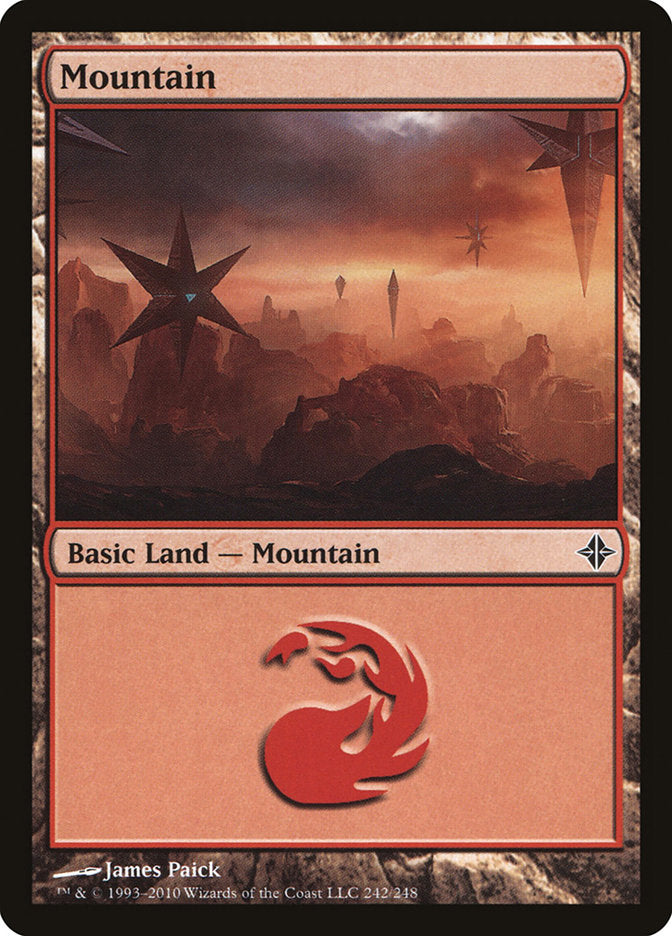 Mountain (242) [Rise of the Eldrazi] Foil