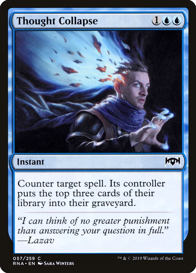 Thought Collapse [Ravnica Allegiance] Foil