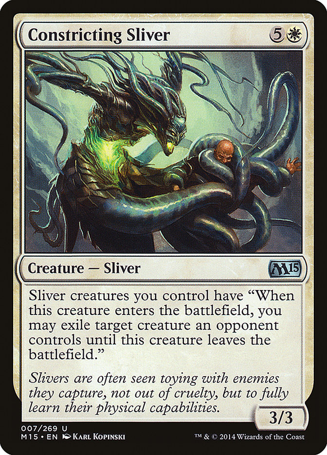 Constricting Sliver [Magic 2015] Foil