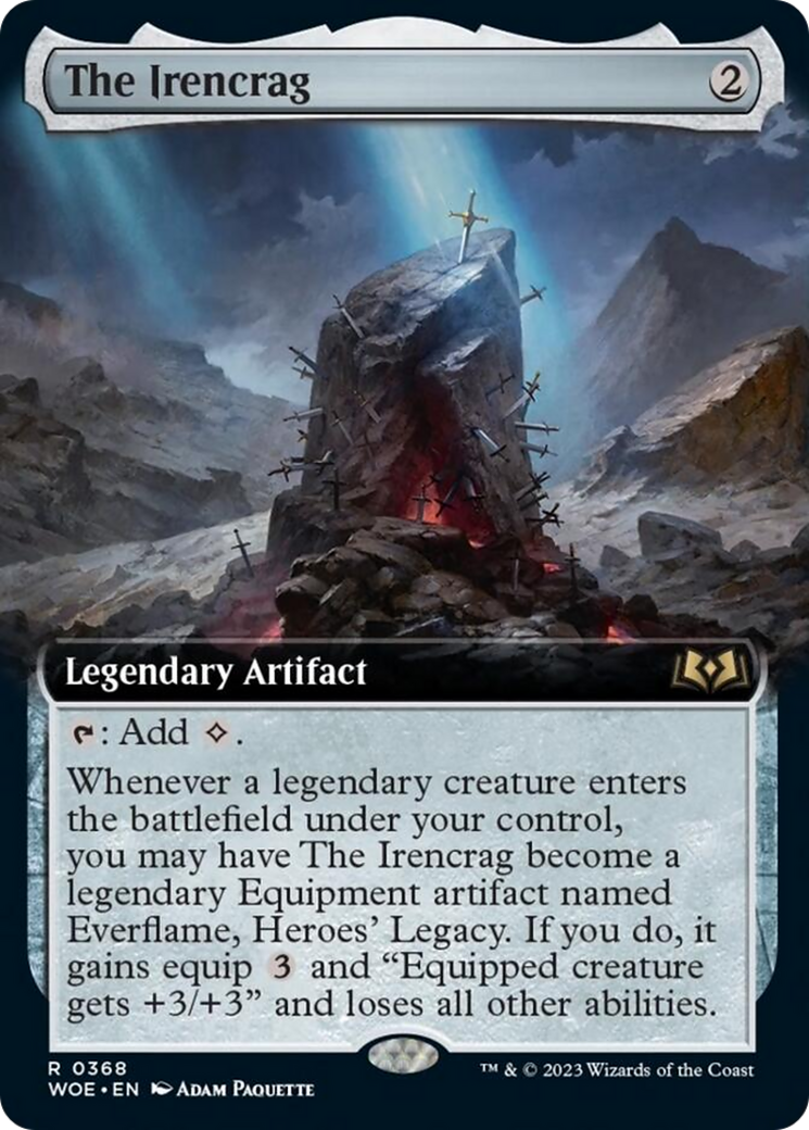 The Irencrag (Extended Art) [Wilds of Eldraine] Foil