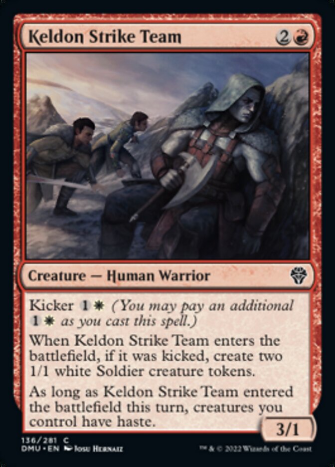 Keldon Strike Team [Dominaria United] Foil