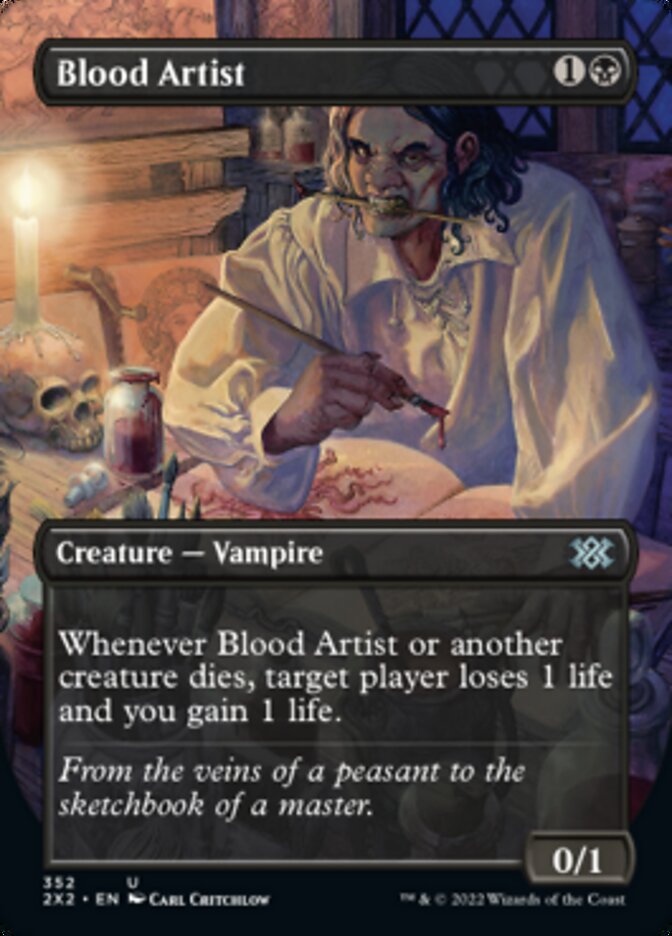 Blood Artist (Borderless Alternate Art) [Double Masters 2022] Foil