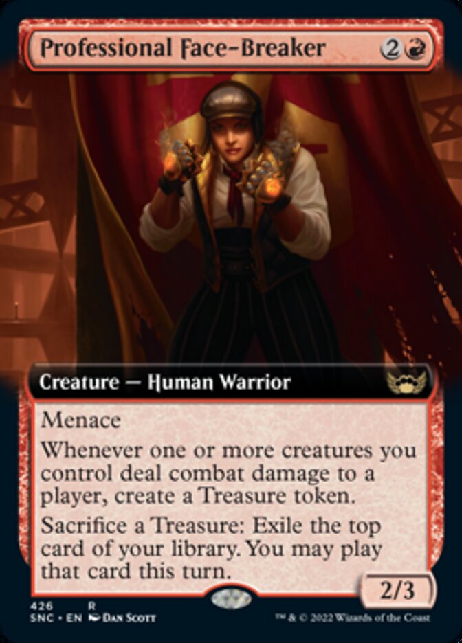 Professional Face-Breaker (Extended Art) [Streets of New Capenna] Foil