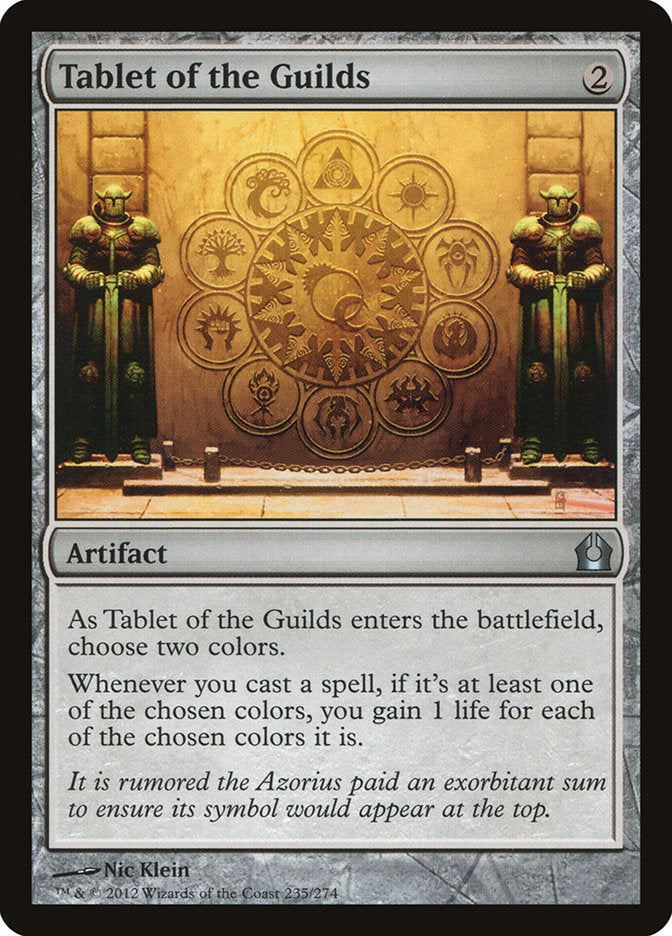 Tablet of the Guilds [Return to Ravnica] Foil