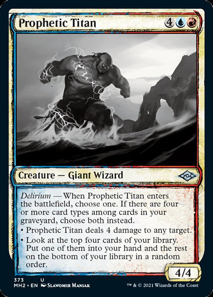 Prophetic Titan (Sketch) [Modern Horizons 2] Foil