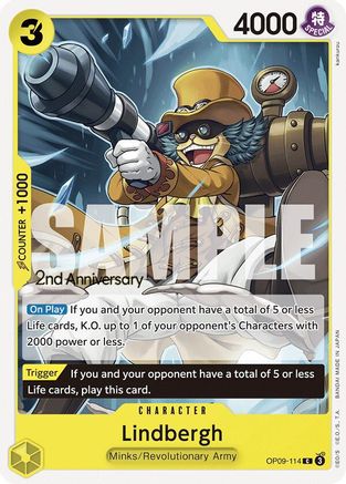 Lindbergh (OP09-114) - [Emperors in the New World: 2nd Anniversary Tournament Cards]