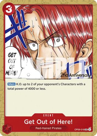 Get Out of Here! (OP09-018) - [Emperors in the New World: 2nd Anniversary Tournament Cards]