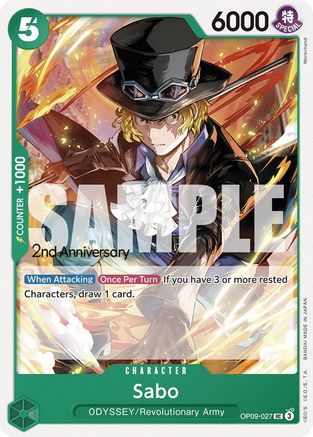 Sabo (027) (OP09-027) - [Emperors in the New World: 2nd Anniversary Tournament Cards]