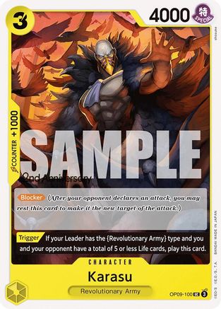 Karasu (OP09-100) - [Emperors in the New World: 2nd Anniversary Tournament Cards]