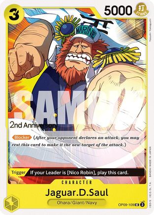 Jaguar.D.Saul (OP09-109) - [Emperors in the New World: 2nd Anniversary Tournament Cards]