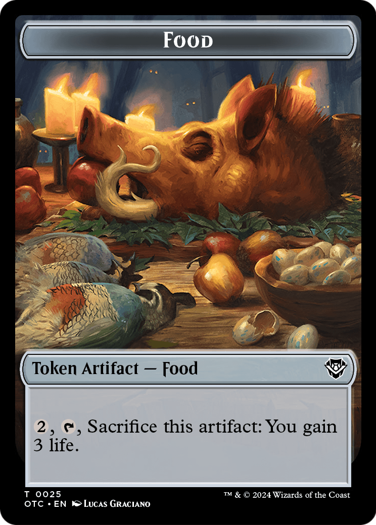 Food  [Outlaws of Thunder Junction Commander Tokens]