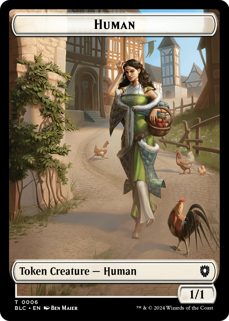 Human  [Bloomburrow Commander Tokens] Foil