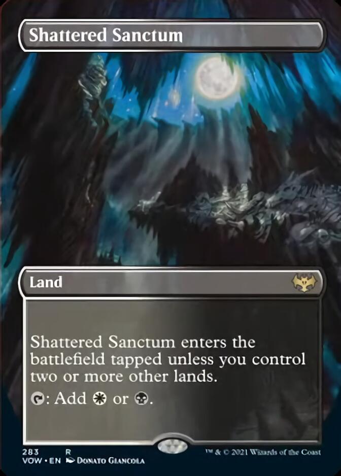 Shattered Sanctum (Borderless Alternate Art) [Innistrad: Crimson Vow] Foil