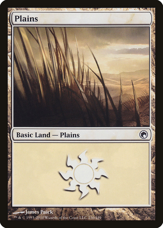 Plains (230) [Scars of Mirrodin] Foil