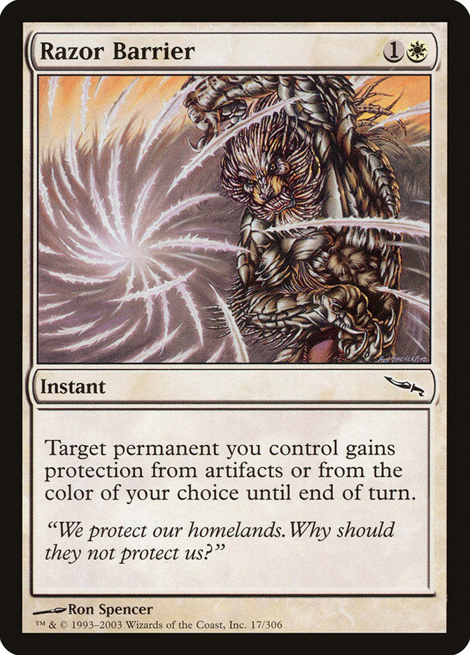 Razor Barrier [Mirrodin] Foil