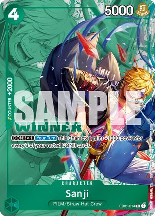 Sanji (Winner Pack 2025 Vol. 1) (EB01-014) - [One Piece Promotion Cards] Foil