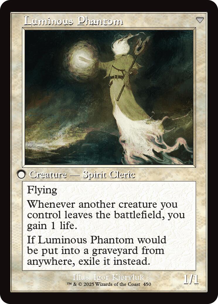 Lunarch Veteran // Luminous Phantom (Retro Frame) [Innistrad Remastered] Foil