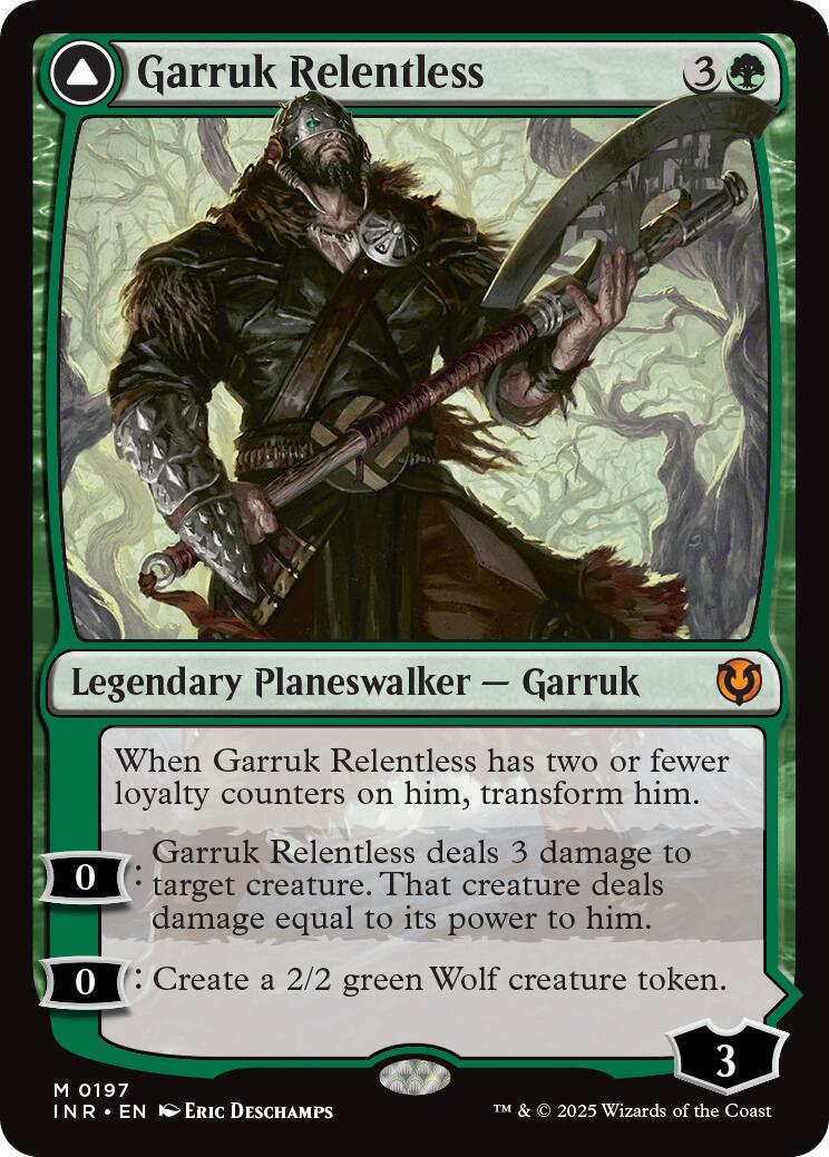 Garruk Relentless // Garruk, the Veil-Cursed [Innistrad Remastered] Foil