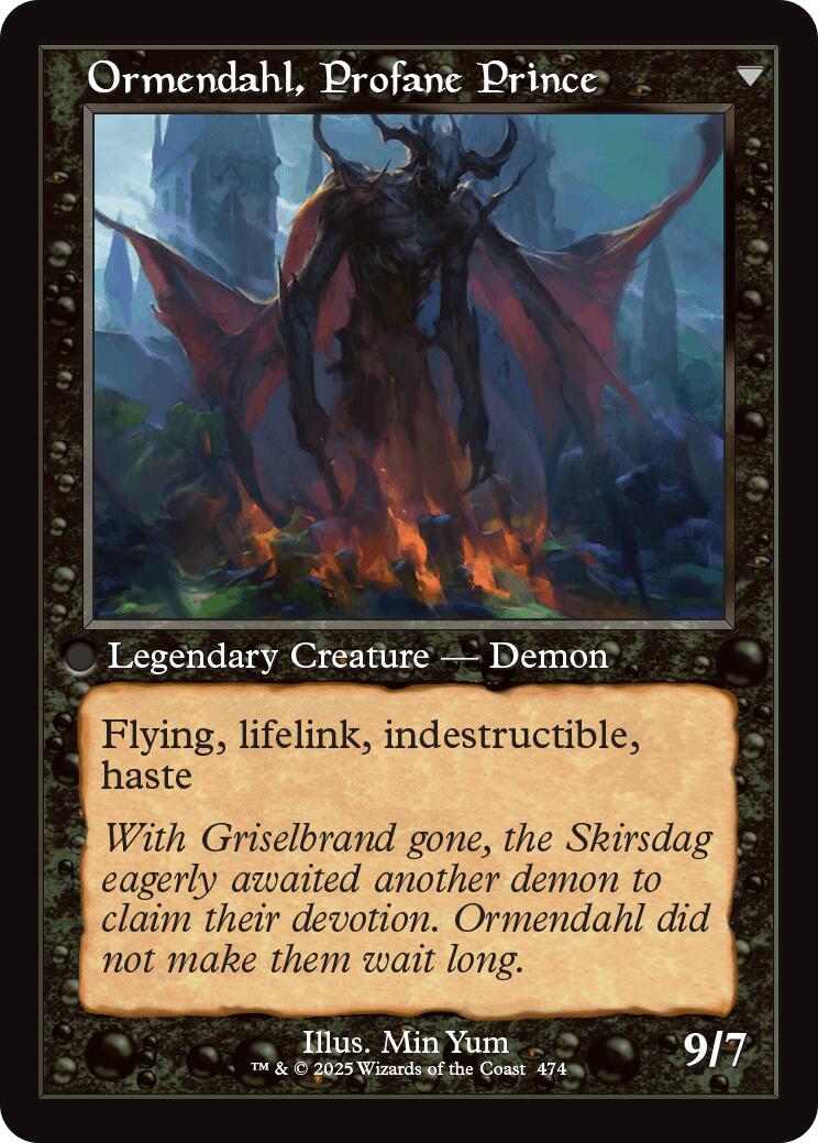 Westvale Abbey // Ormendahl, Profane Prince (Retro Frame) [Innistrad Remastered] Foil