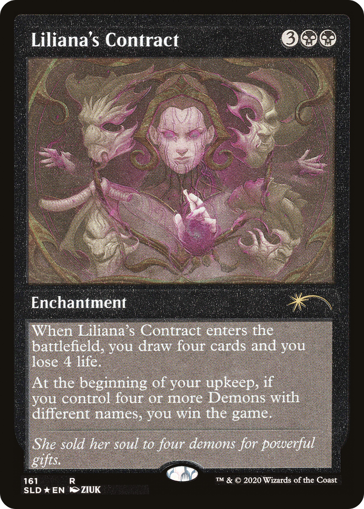 Liliana's Contract  [Secret Lair Drop] Etched Foil