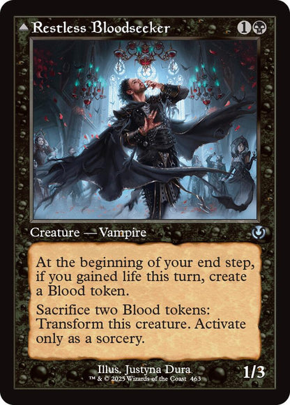 Restless Bloodseeker // Bloodsoaked Reveler (Retro Frame) [Innistrad Remastered] Foil