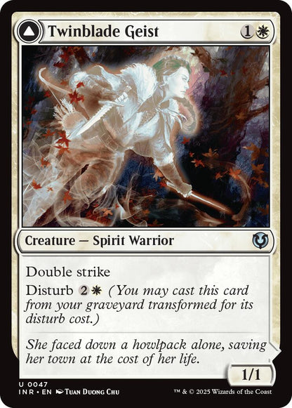 Twinblade Geist // Twinblade Invocation [Innistrad Remastered] Foil