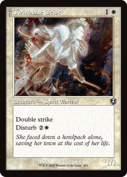 Twinblade Geist // Twinblade Invocation (Retro Frame) [Innistrad Remastered] Foil