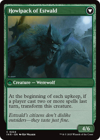 Villagers of Estwald // Howlpack of Estwald [Innistrad Remastered] Foil