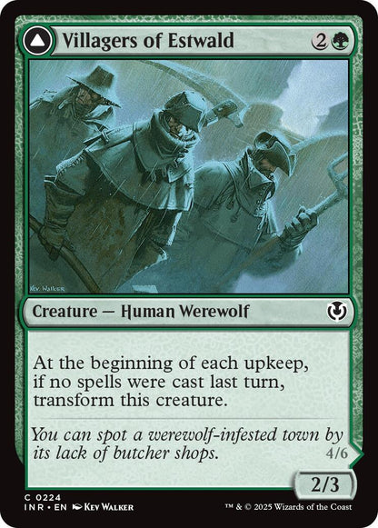 Villagers of Estwald // Howlpack of Estwald [Innistrad Remastered] Foil