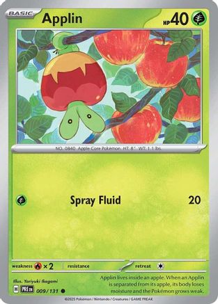 Applin (009/131) [Scarlet & Violet: Prismatic Evolutions] Reverse Holofoil