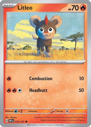 Litleo (015/131) [Scarlet & Violet: Prismatic Evolutions] Reverse Holofoil