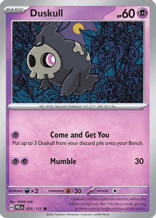 Duskull (035/131) [Scarlet & Violet: Prismatic Evolutions] Reverse Holofoil