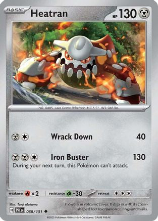 Heatran (068/131) [Scarlet & Violet: Prismatic Evolutions] Reverse Holofoil
