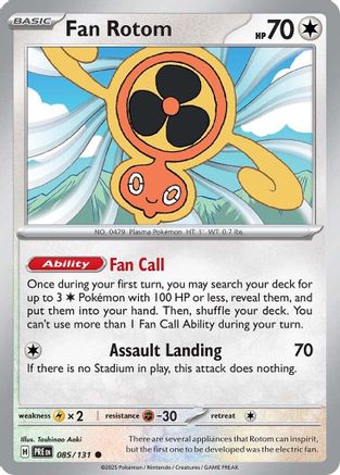 Fan Rotom (085/131) [Scarlet & Violet: Prismatic Evolutions] Reverse Holofoil