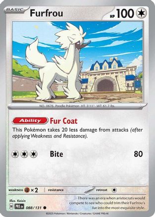 Furfrou (088/131) [Scarlet & Violet: Prismatic Evolutions] Reverse Holofoil