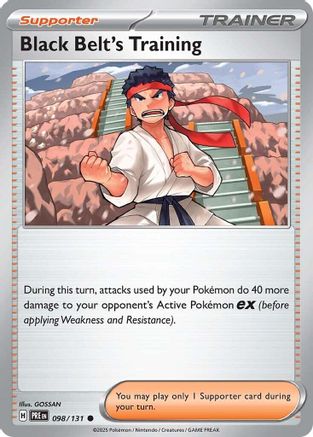 Black Belt's Training (098/131) [Scarlet & Violet: Prismatic Evolutions] Reverse Holofoil