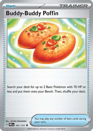 Buddy-Buddy Poffin (101/131) [Scarlet & Violet: Prismatic Evolutions] Reverse Holofoil
