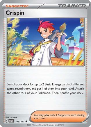 Crispin (105/131) [Scarlet & Violet: Prismatic Evolutions] Reverse Holofoil