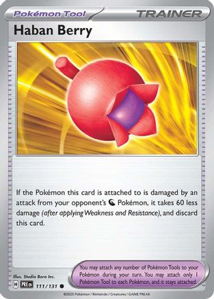 Haban Berry (111/131) [Scarlet & Violet: Prismatic Evolutions] Reverse Holofoil