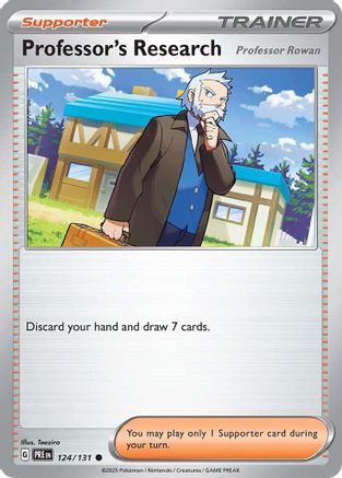 Professor's Research (124/131) [Professor Rowan] [Scarlet & Violet: Prismatic Evolutions] Reverse Holofoil