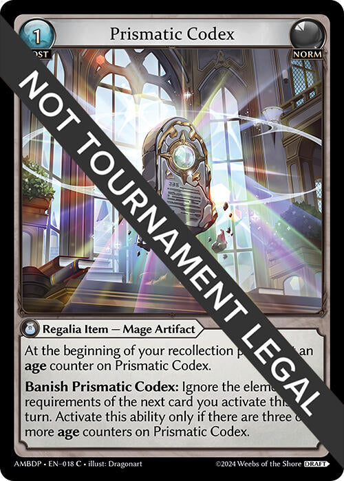 Prismatic Codex (018) [Mortal Ambition Draft Pack]