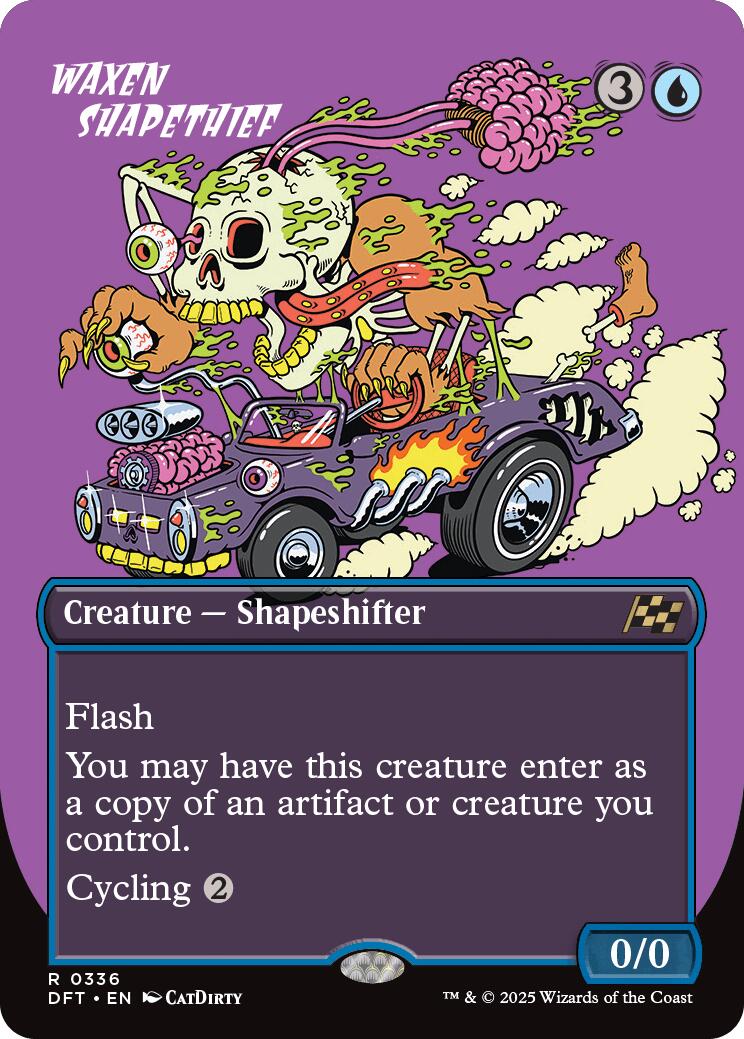 Waxen Shapethief (Borderless) [Aetherdrift] Foil