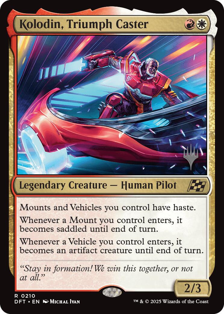 Kolodin, Triumph Caster (Promo Pack) [Aetherdrift Promos] Foil