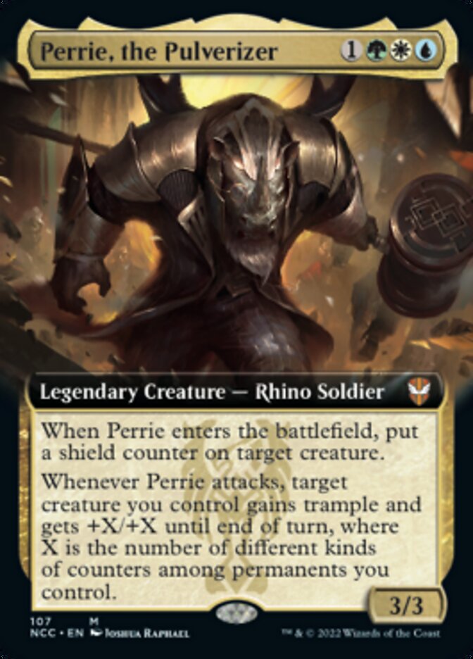 Perrie, the Pulverizer (Extended Art) [Streets of New Capenna Commander] Foil